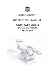 IONTO-COMED INSTRUCTION MANUAL IONTO-COMFORT ...