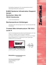 EnBW Systeme Infrastruktur Support GmbH Durlacher Allee ... - TÜViT