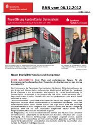 Eröffnung Durmersheim BNN - Sparkasse Rastatt-Gernsbach