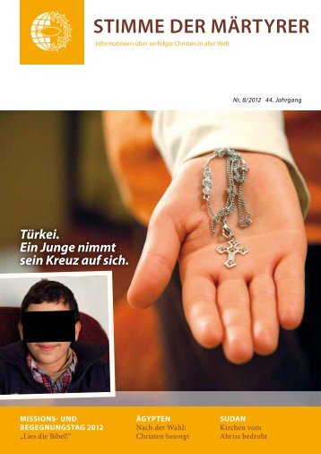 Ausgabe August 2012 - HMK - Hilfe für verfolgte Christen