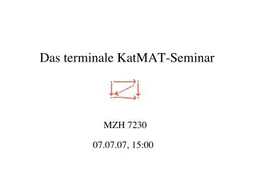 Terminales KatFest - Universität Bremen