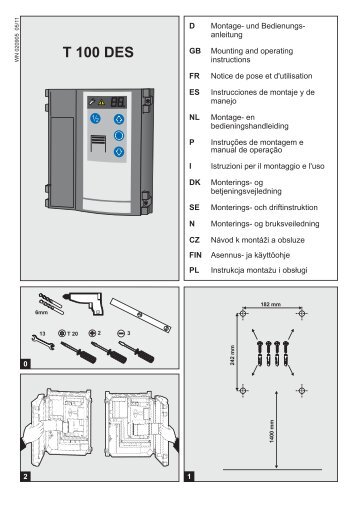 TS 100 ohjauskeskuksen asennusohjeet - Turner Door