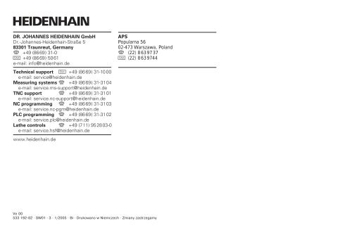 Tastsystem-Zyklen iTNC 530 (340 422-xx) de - heidenhain
