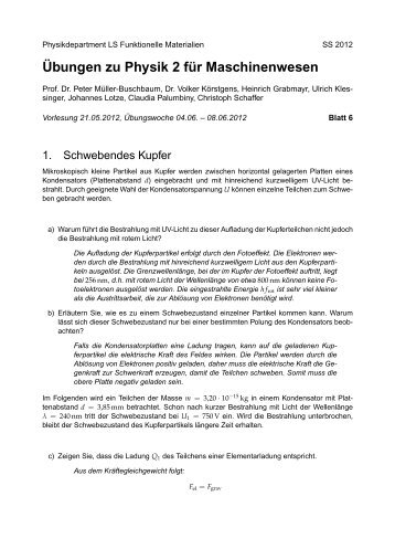 Lösung - Peter Müller-Buschbaum