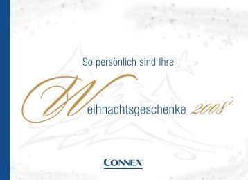 Weihnachtsgeschenke 2008 - Connexgroup.net