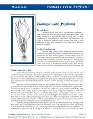 Plantago ovata - Psyllium - Monograph - Slim Control