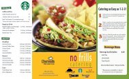 No Frills Catering - Chartwells - Dine On Campus