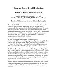 Tummo: Inner fire of Realization Taught by Tenzin Wangyal Rinpoche