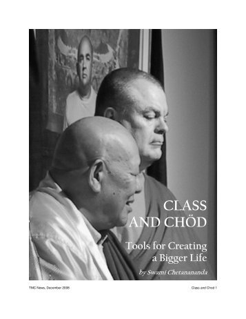 Swamiji on Class and Chod (PDF) - The Movement Center