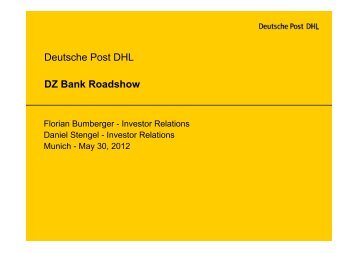 DZ Bank Roadshow (Munich) - Deutsche Post DHL