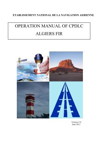 Manuel CPDLC V3.0. - Service d'Information Aéronautique Enna