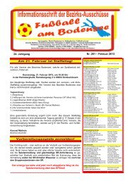 Info Februar 2013 - Bezirk Bodensee - SBFV