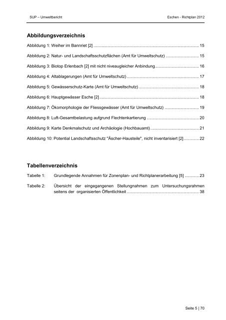 SUP - Untersuchungsrahmen - Gemeinde Eschen