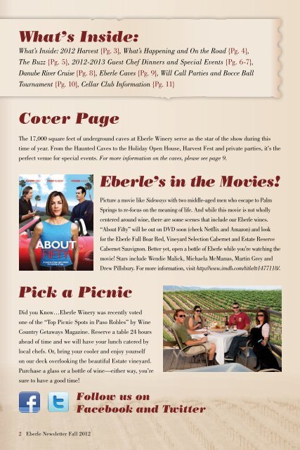 NEW -2012 Fall / Winter Edition - Eberle Winery