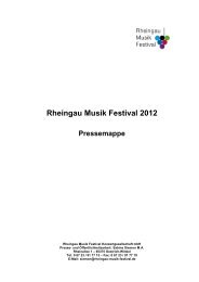 Rheingau Musik Festival 2012