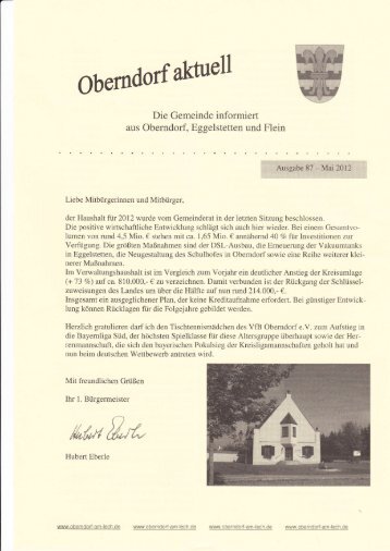 Obe ah*ttell - Oberndorf am Lech