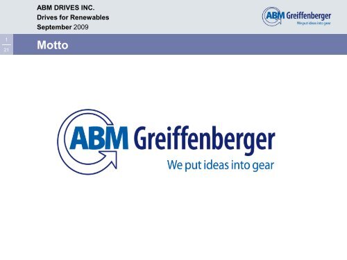 Gabriel Venzin, President, ABM Drives, Inc.