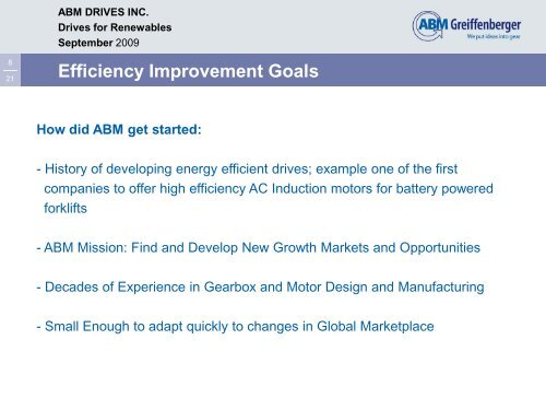 Gabriel Venzin, President, ABM Drives, Inc.