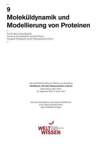 9 Moleküldynamik und Modellierung von Proteinen - WELTWISSEN ...