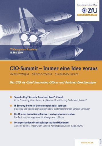 CIO-Summit – Immer eine Idee voraus - ZfU