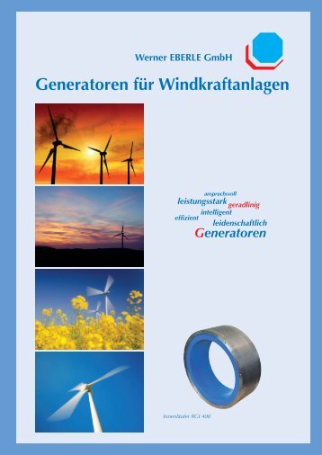 Generatoren für Windkraftanlagen - Werner EBERLE GmbH