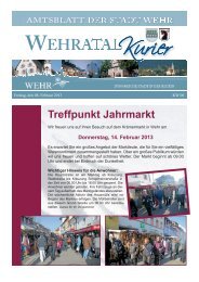 Ausgabe vom 8. Februar 2013 - Stadt Wehr
