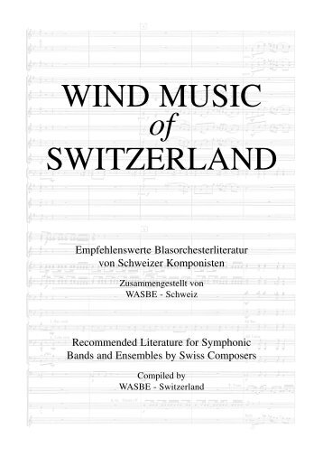 WIND MUSIC of SWITZERLAND - WASBE-Schweiz