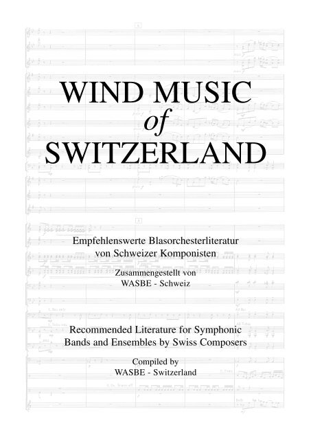 WIND MUSIC of SWITZERLAND - WASBE-Schweiz