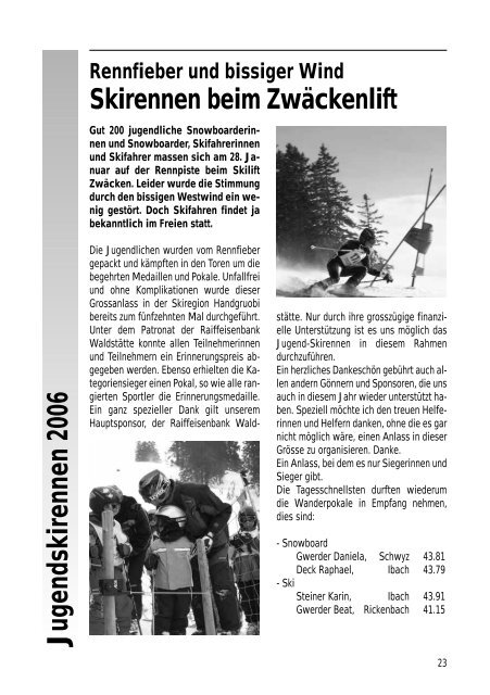 Mai - Skiclub Schwyz