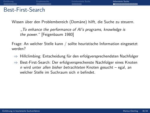 Einführung in heuristische Suchverfahren - Universität Paderborn