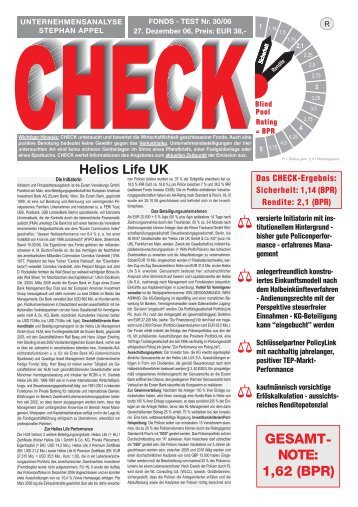 Helios Life UK - Fondsvermittlung24.de