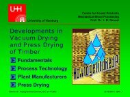 Developments in vacuum drying and press drying of