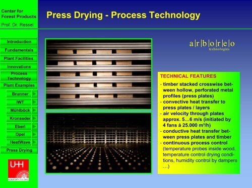 Developments in vacuum drying and press drying of