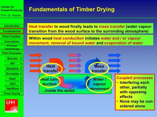 Developments in vacuum drying and press drying of