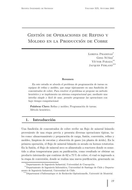 Gestión de Operaciones de Refino y Moldeo en la Producción de ...