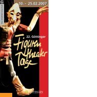 Programm 2007 - Figurentheatertage - Stadt Göttingen