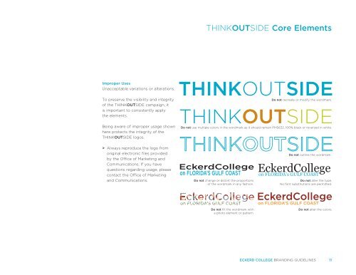 Download the Eckerd College Branding Guidelines