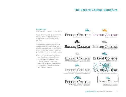 Download the Eckerd College Branding Guidelines