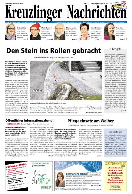 Den Stein ins Rollen gebracht - Aktuelle Ausgabe