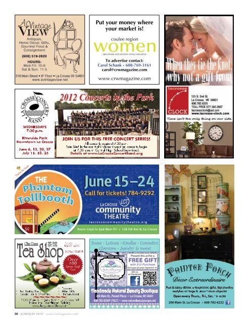 June/July 2012 - Coulee Region Women Magazine