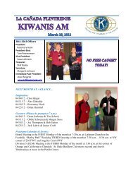 LA CAÑADA FLINTRIDGE Kiwanis AM - KiwanisOne.org