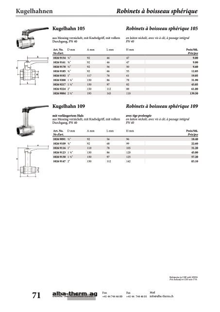 Oelförderpumpen Pompes d'alimentation p. mazout - alba-therm ag