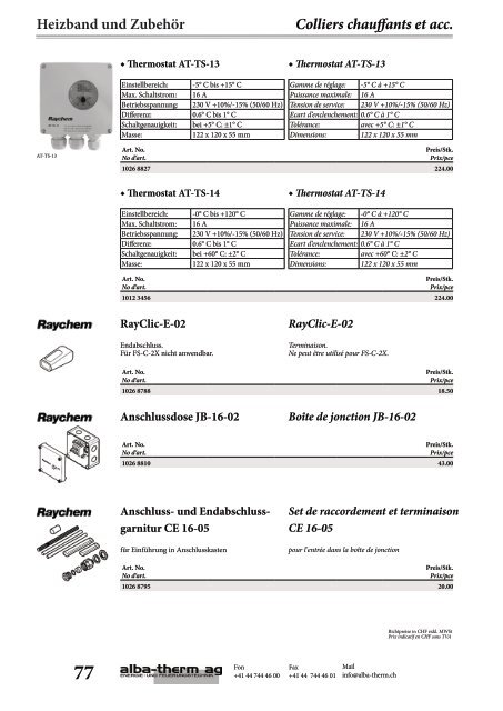 Oelförderpumpen Pompes d'alimentation p. mazout - alba-therm ag