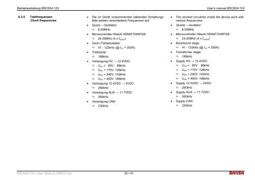 BRUSA Elektronik AG info@brusa