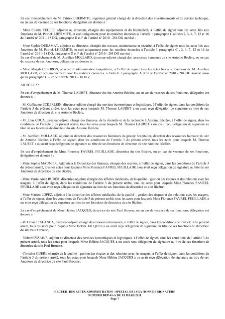 RECUEIL DES ACTES ADMINISTRATIFS - Préfecture de Paris et d ...