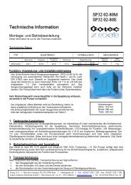 Technische Information SP32 0280M SP32 0280E - GOTEC GmbH ...