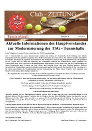 Clubzeitung Ausgabe 4, 2010 - TSG Bürgel Tennis