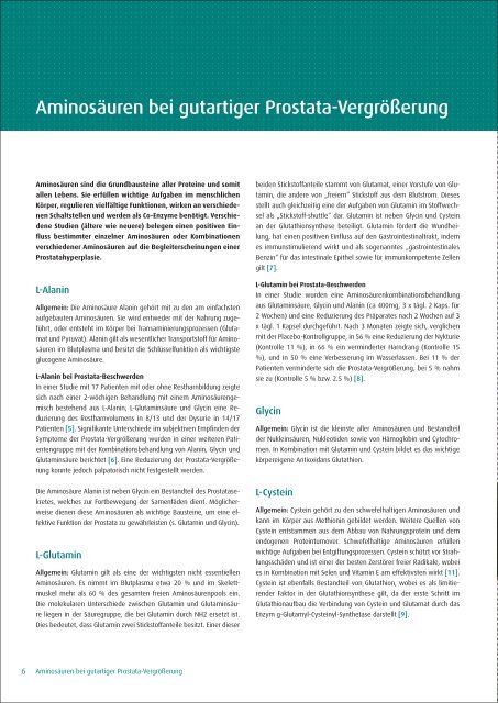 Fachinformationen zu aminoplus prostat - Kyberg Vital