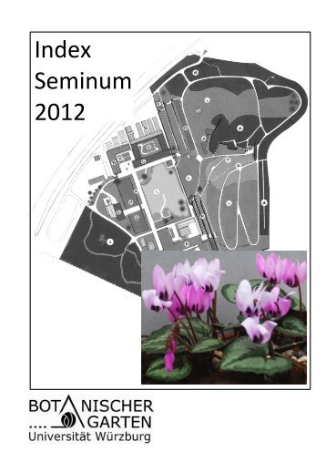 Index Seminum 2012 - Botanischer Garten - Universität Würzburg