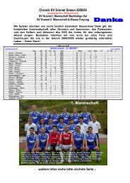 Abschlussbericht 2008/2009 - SV Grainet